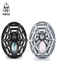 KUBOOZ Stainless Steel Shell Spider Ear Plugs Piercing Tunnels Earring Gauges Body Jewelry Stretchers Expanders Silver Black Whole6562289