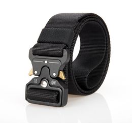 38CM Unisex Canvas Adjustable Male Army Tactical Belt AUTOMATIC Buckle Men Waist 8 COLORS9995060