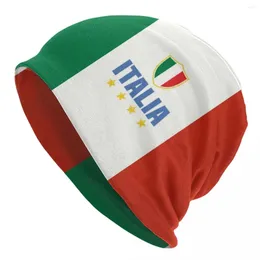 Berets Flag Of Italy Skullies Beanies Caps Fashion Winter Warm Women Men Knitting Hats Unisex Adult Bonnet