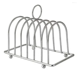 Kitchen Storage Non-deformable Thickened Large Capacity Stainless Steel Breakfast Bread Shelf Toast Rack Supply