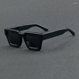 Sunglasses Stylish Retro Square Polarised Men's And Women's Anti-glare Goggles Fishing Bike Personality Hipster Driving Glasses