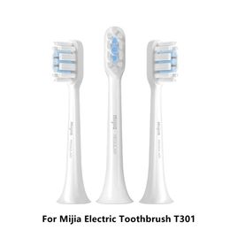 Toothbrush Original Xiaomi Mijia Electric Toothbrush Head 3pcs for T301 Smart Sonic Toothbrush Acoustic Clean 3d Brush Head Combines