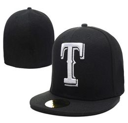 2020 Men039s Rangers In Black Colour Size Fitted Flat Hats Letter Logo Embroidered Size Caps Hip Hop Design Baseball Full Closed6450295
