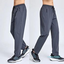 Outfit Men Jogger Long Pants Sport Yoga Outfit Cycling Drawstring Gym Pockets Sweatpants Trousers Men's Casual Elastic Waist Fitness33