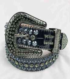Women Rhinestone Belt Simon Silver Shiny Diamond Fashion Crystal Ladies Waist Belt for Jeans3810103