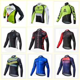 Tops MERIDA team Cycling long Sleeves jersey Men MTB bicycle Shirt Road Bike Clothes Outdoor Sports Uniform U91015