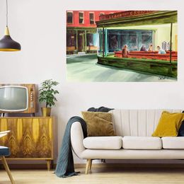 Paintings Nighthawks Home Decor Large Oil Painting On Canvas Handpainted &HD Print Wall Art Pictures Customization is acceptable 21070512