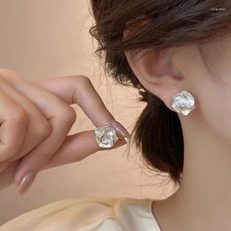 Stud Earrings Vintage Flower For Women Girls Korean Retro Small Cute Metal Wedding Party Fashion Jewellery Accessories