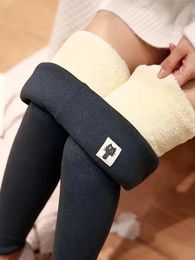 Winter Leggings Women Velvet Fleece Lined Slim High Waist Skinny Women Leggins Thermal Pants Warm Legging Winter Clothes 231226