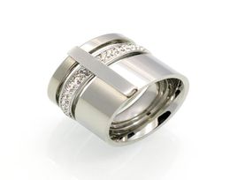 Three rings with diamond mud and titanium steel ring207M018257443