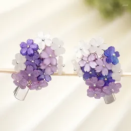 Hair Clips Children Adult Purple Lovely Clip Small Accessories Hairpins Han Chinese Clothing Edge