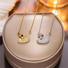 Necklaces Pendant Necklaces Pendant Necklaces 2023 Fashion Women's Crystal Pendant yswarjovski Necklace Light Luxury Y2K White Crystal Swan