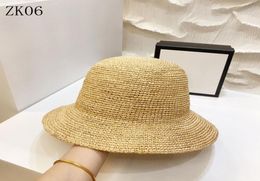 High Quality Brand Grass Braid Hat classic Designer men women Ball Caps ladies Wide Brim Hats Luxury mens Caps letter flowers base5290743