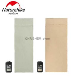 Sleeping Bags Naturehike Outdoor Camping Single Sleeping Bag Cotton Liner Portable Travel Hotel Stain Isolation and Sanitation Bed SheetL231226