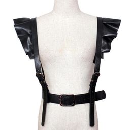 Belts 2021 Personality Shoulders Sexy Belt Faux Leather Body Bondage Corset Female Harness Waist Straps Suspenders6277865