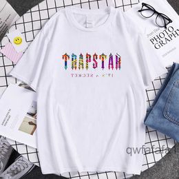 Tee Men Women Designer Summer Short Sleeve Trapstar T-shirts Male Fashion s Low Casual t Shirt Foam Runners Tops Clothes VZ4A