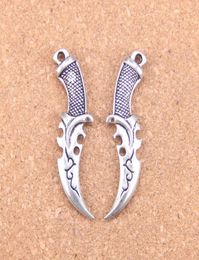 17pcs Antique Silver Bronze Plated dagger Charms Pendant DIY Necklace Bracelet Bangle Findings 5012mm5776918