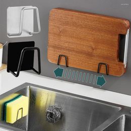 Kitchen Storage Self Adhesive Organiser Sponge Holder Soap Drying Rack Sink Drain Stainless Steel Wall Hook Accessorie