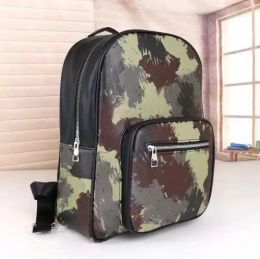 Unisex Camouflage Backpacks Designers School Bags PU Leather Outdoors Sports Travel Back Packs Big size Students Bag Large Capacity With Women Men's backpack