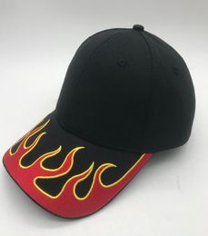 100 Cotton Brand Mens Baseball Caps Street embroidery flame hip hop baseball cap 2202246770116