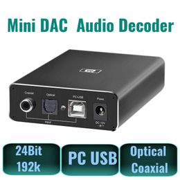 Mixer MINI 2.0 HIFI Optical Fibre Coaxial USB DAC Decoder For TV PC Speaker Portable Audio Amplifiers For Headphone Projector Gaming