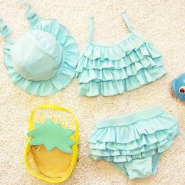 set Children Girls Bikini Swimsuit Suits NEW 2022 TWOPIECES Kids Little Girls Summer Bathing Suits Flamingo Bikinis Swimwear