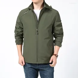 Men's Jackets Outdoor Hiking Camping Waterproof Hooded Windbreaker Coat Spring Casual Jacket Tactics Military Men 6XL