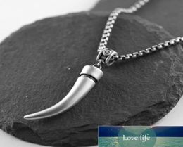men necklace stainless steel vintage Man Ox horn type restoring ancient ways pendants Jewellery Factory expert design Quality 5520251077373