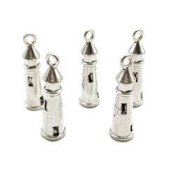 100pcs lot lighthouse antique silver charms pendants Jewelry Making DIY For Necklace Bracelet Earrings Retro Style 825mm DH04824611532