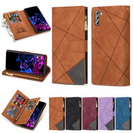 Multifunctional Leather Wallet Cases For Samsung S24 Ultra Plus A15 A05 A05S A24 A25 Zipper Hybrid Hit Cash ID Card Slot Holder Flip Cover Business Phone Pouch