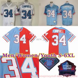 Custom S-6XL Throwback 1999 Football 34 Earl Campbell Jersey Vintage Stitch 1 Warren Moon 9 Steve McNair 74 Bruce Matthews 63 Mike Munchak 87 Dave Casper Jerseys