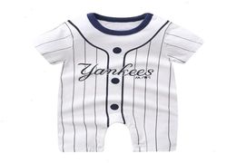 Baby Baseball Bodysuits Summer Romper Clothing Toddler Girl Jumpsuit Boys Onesie 01 Years Born Clothes8087602