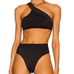 Designer Women's Swimwear Swimwear Women's Summer Fashion Twopiece Bikini Swimsuit Designer Simple Black Sexy Pool Swimming Suit Onepiece 71611 28YM