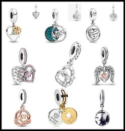 925 Silver Fit Charm 925 Bracelet Mum Glitter Globe Mum Dangle charms set Pendant DIY Fine Beads Jewelry5194843