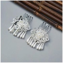 Necklace Earrings Set Miao Nationality Jewellery Sparkling Banquet Hair Accessories Headdress For Birthday Valentine's Day Gift