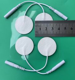 DHL 2000pcs Round 3cm Electrode Pads For Tens Acupuncture Physiotherapy Machine Ems Nerve Muscle Stimulator Slimming Face Hand Massager Patch