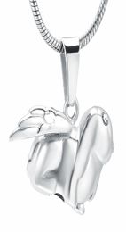 ZZL081 Angel Wing Rabbit Stainless Steel Keepsake Urn Necklace With Crystal Eyes Pet Memorial Jewellery For Cremation Ashes3139875