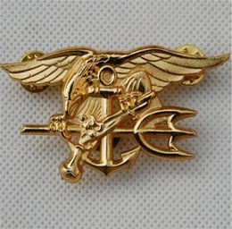 US Navy Seal Eagle Anchor Trident Mini Medal Uniform Insignia Badge Gold Badge Halloween Cosplay Toy191p6560862