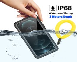 Full Sealed IP68 Underwater Case For Apple iPhone 13 12 Pro Max Mini 11 XS Max XR 6 7 8 Plus 5 SE Waterproof Diving Swim Cover9512209