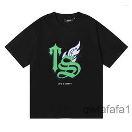 Men's t Shirts 2023 Arrivals Trapstar Shirt Men Women Outdoor Loose Cosy Short Sleeve Black All-match Top Tee Leisure Trend Fashion YBWL