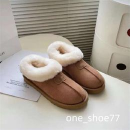 Snow Boots Designer Womens Mini Boot Platform Ankle Warm Fur Booties Australian Fluffy Fuzz Mule Tazz Slippers