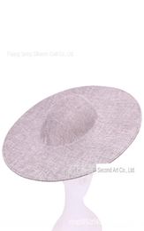 Solid Colour blank round top holder diy adult bottom embryo 40cm big brim Diydiy hat bottom Derby hat6282689
