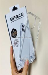 Clear TPU Phone Cases For iPhone 14 11 Pro Max 13 12 Mini X Xs Max Xr SE 6 7 8 Plus 5 5s Protective PC Back Cover Case with Retail6509686