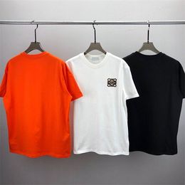Men's Tshirt Spring/Summer Trend Fashion Short Sleeve T-Shirt High Quality Jacquard Women's Men's Clothing Size m-xxxl Color Black and White e3233