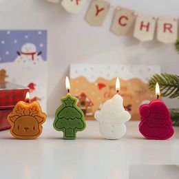 Candles Christmas Gifts Aromatherapy Wholesale Snowman Gingerbread Man Creative Fragrance Gift Set Au04 Drop Delivery Home Garden Deco Dhtpe