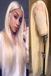 Lace Wigs 13x4 Front Seductive Virgin Human Hair For Woman Light Gray White Blonde48517652586759