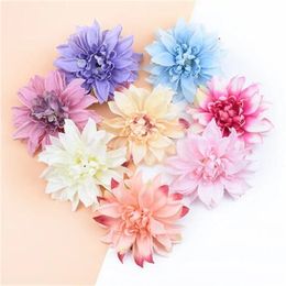 10CM Artificial Plants Decorative Flowers Silk Gerbera Christmas Decor for Home Wedding Diy Wreath Fake Stamen Brooch