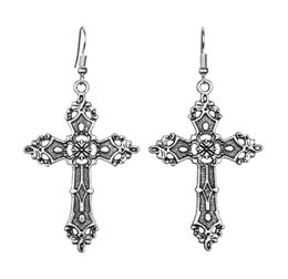 Metal Crescent Baroque christ retro bohemian Gothic Earring Black and white Friendship Charm Drape Earring DIY Women Jewelry Gifts 1295777194