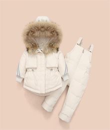 Winter Children Clothing Sets Snow suit Jackets Jumpsuit 2pcs Set Baby Boy Girls Duck Down Coats Toddler Girl Clothes 2109163415986