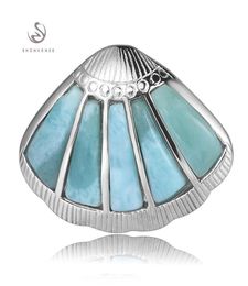 SHUNXUNZE Promotion Larimar Natural Stone pendant Noble Generous women 925 sterling Jewellery Accessories s dropshippin3763524